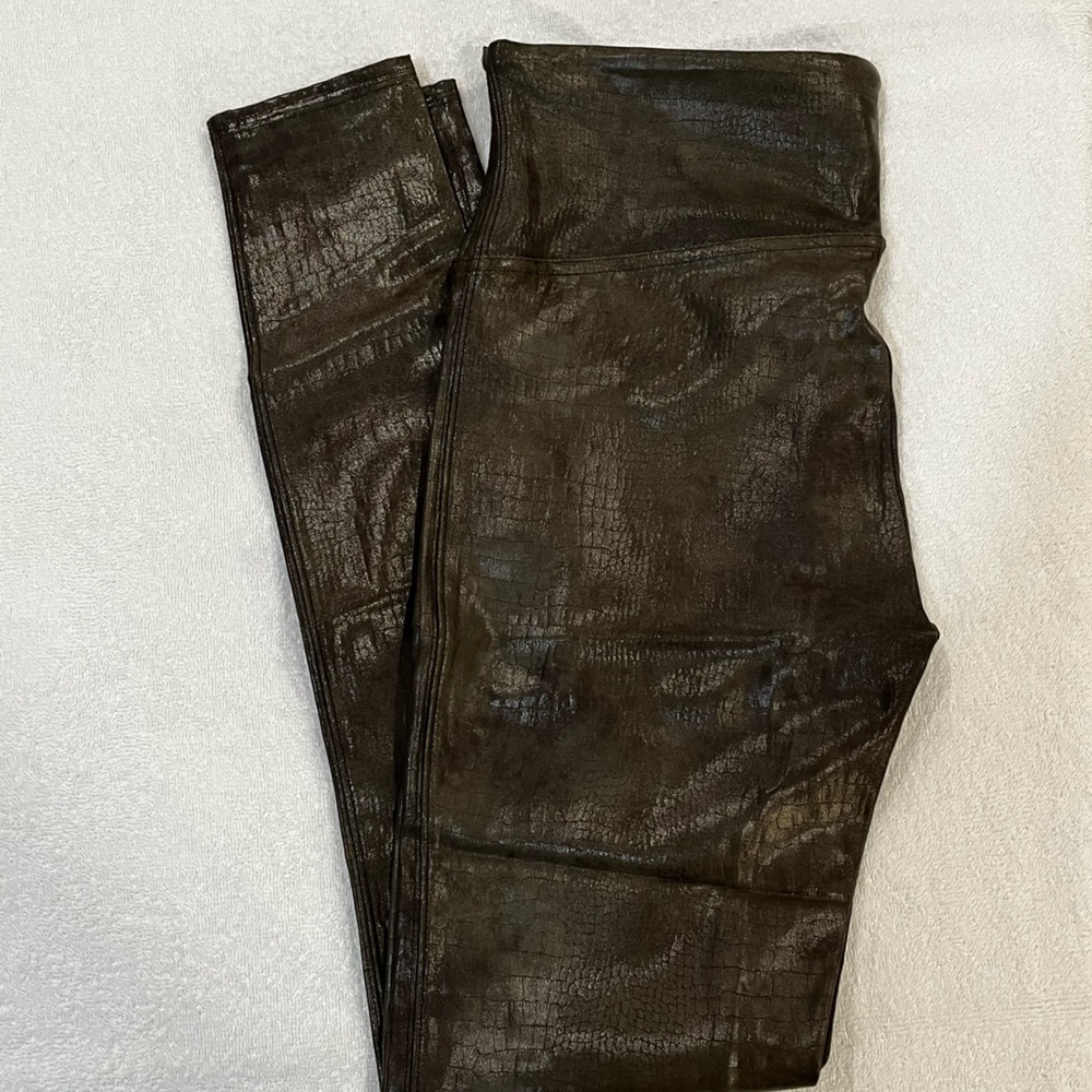 Spanx snake skin leggings (L)